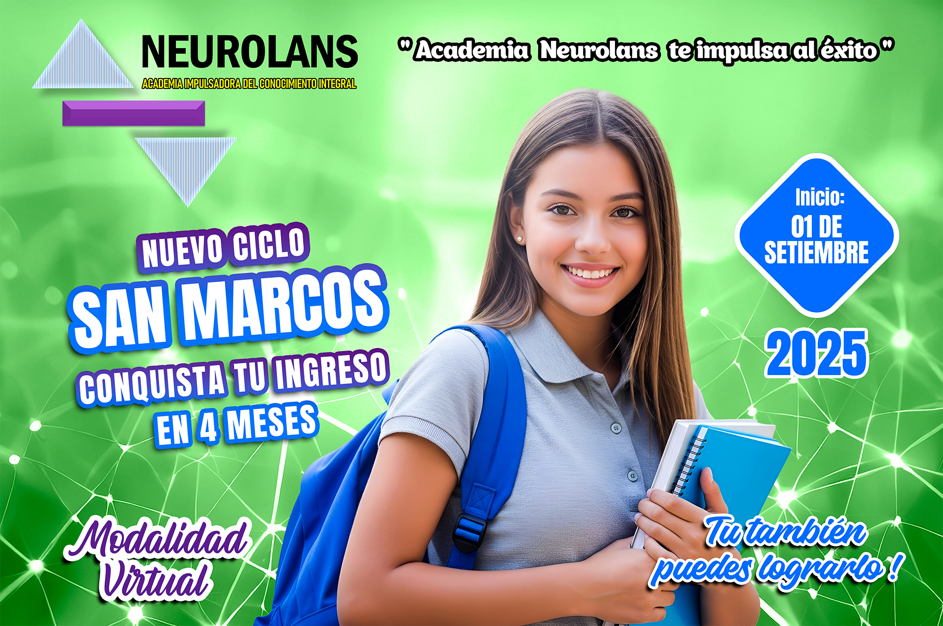 CICLO SAN MARCOS CONQUISTA TU INGRESO EN 4 MESES – TURNO TARDE