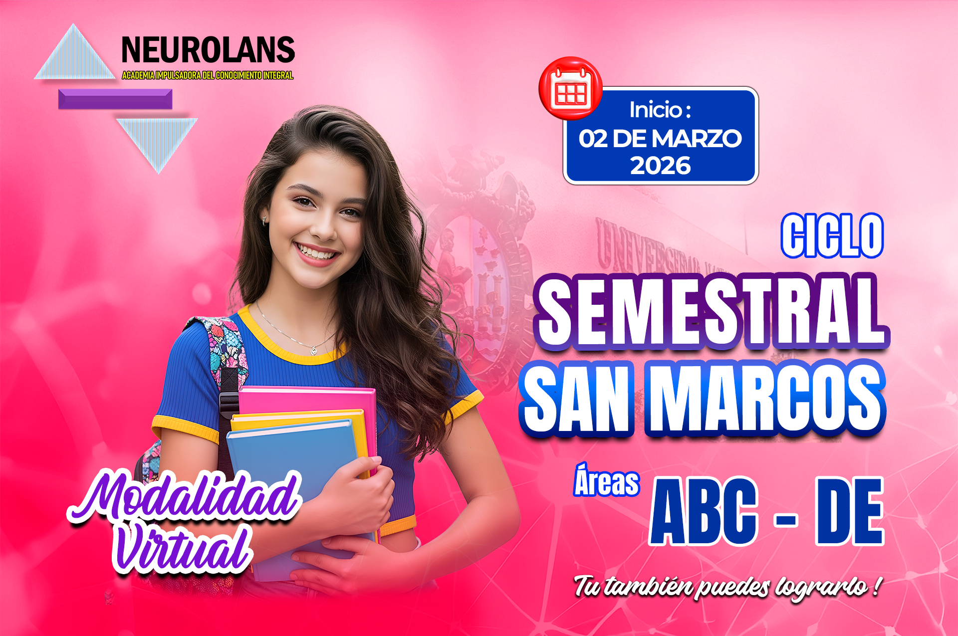 CICLO SEMESTRAL SAN MARCOS DE – TURNO TARDE