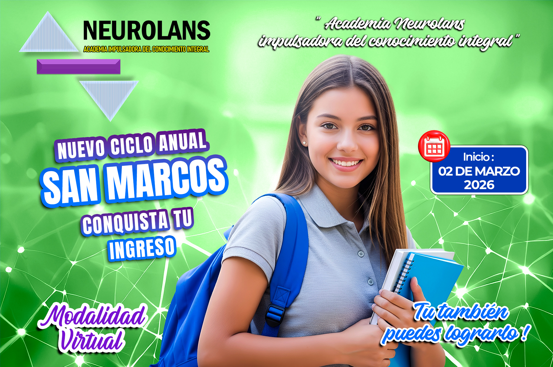 CICLO SAN MARCOS ANUAL CONQUISTA TU INGRESO DE – TURNO TARDE