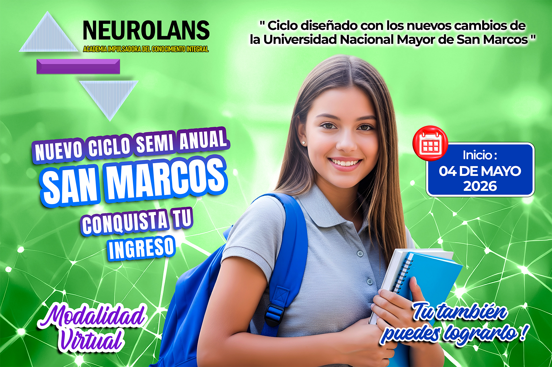 CICLO SAN MARCOS SEMI ANUAL CONQUISTA TU INGRESO ABC – TURNO MAÑANA